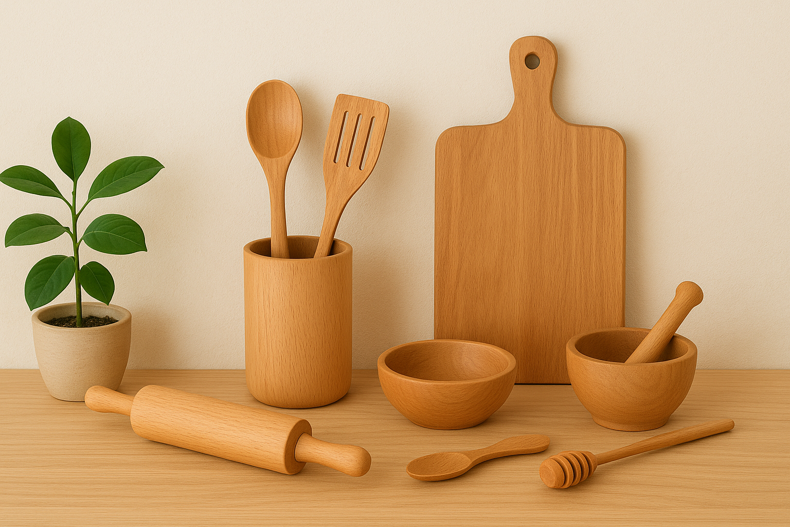 Wooden Kitchen Tools